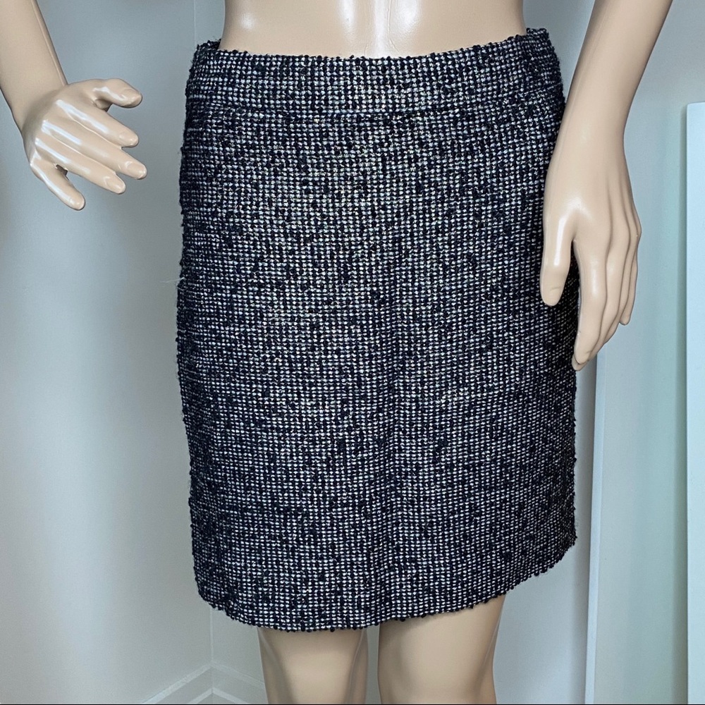 SOLD J.Crew Black Multi Notte Boucle Tweed Pencil Skirt - Picture 8 of 8